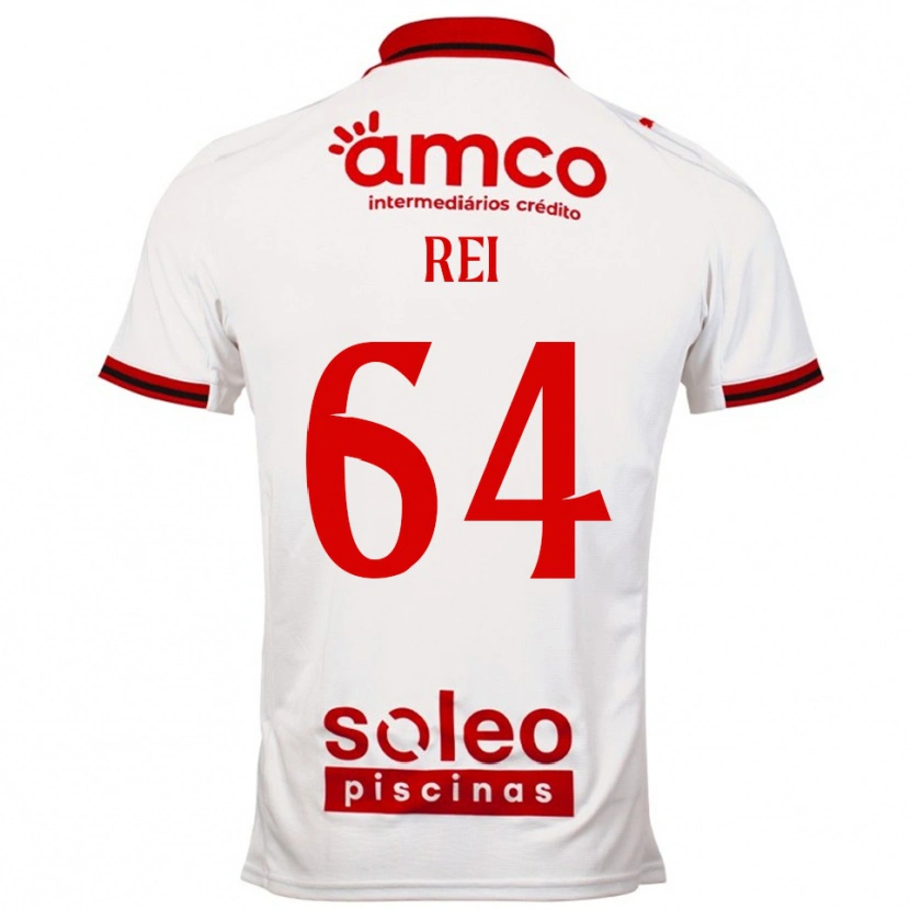 DanxenレディースRicardo Rei#64ホワイト レッドアウェイシャツ2025/26ジャージーユニフォーム