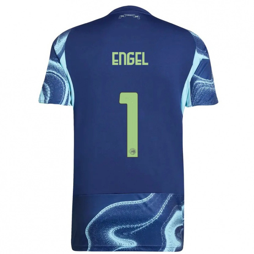 DanxenレディースMark Engel#1ネイビー スカイブルーアウェイシャツ2025/26ジャージーユニフォーム