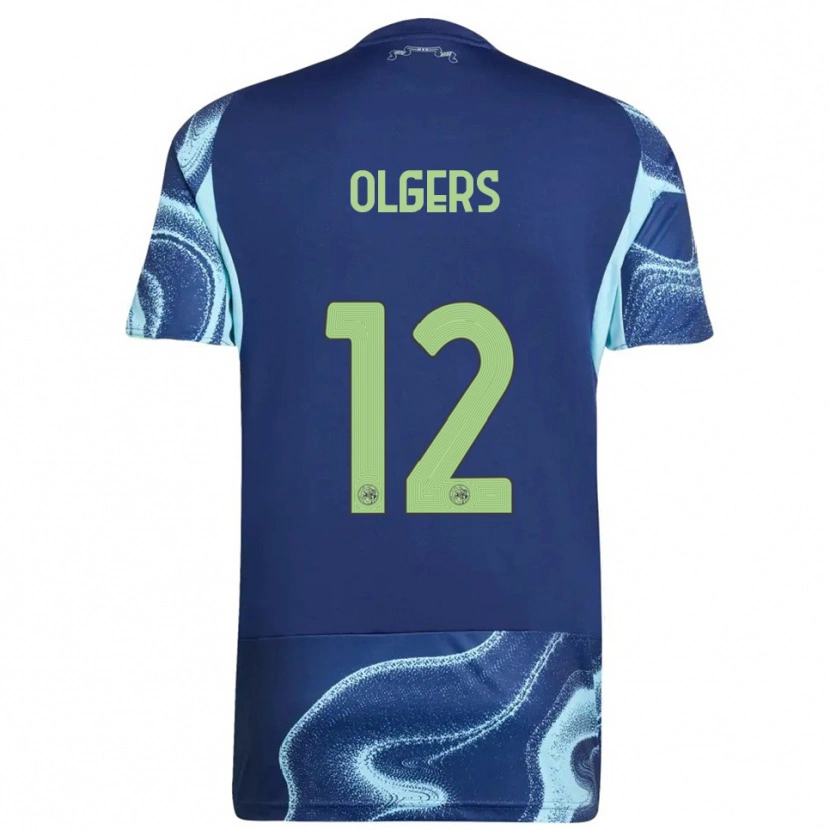 DanxenレディースGuus Olgers#12ネイビー スカイブルーアウェイシャツ2025/26ジャージーユニフォーム