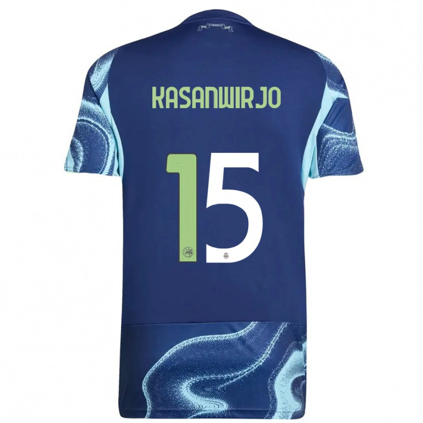 DanxenレディースKennynho Kasanwirjo#15ネイビー スカイブルーアウェイシャツ2025/26ジャージーユニフォーム