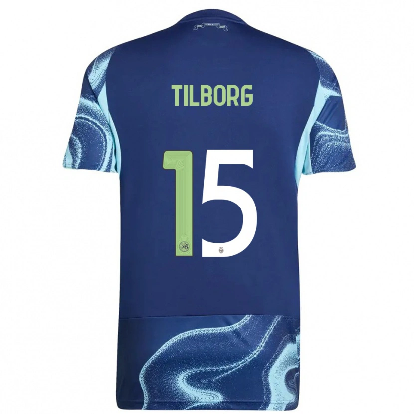 DanxenレディースSesynijo Tilborg#15ネイビー スカイブルーアウェイシャツ2025/26ジャージーユニフォーム