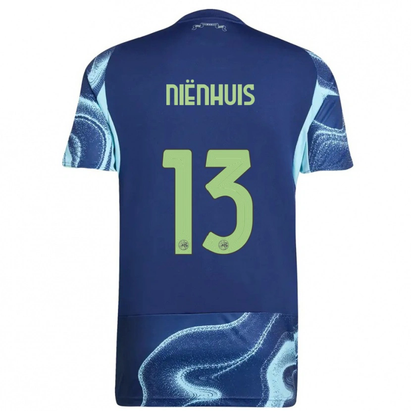 DanxenレディースLois Niënhuis#13ネイビー スカイブルーアウェイシャツ2025/26ジャージーユニフォーム