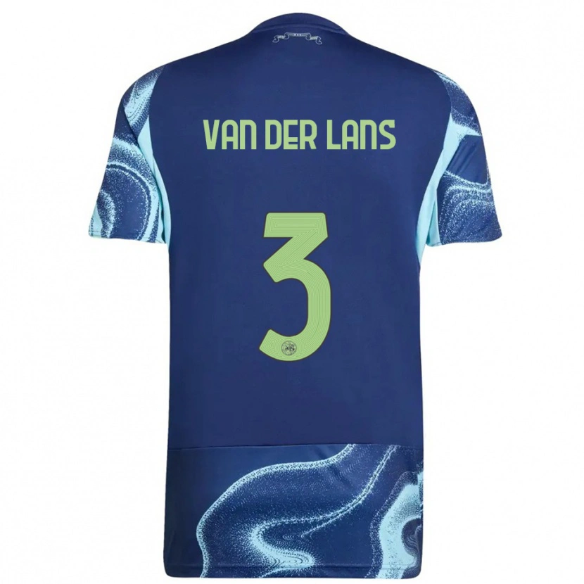DanxenレディースMylo Van Der Lans#3ネイビー スカイブルーアウェイシャツ2025/26ジャージーユニフォーム