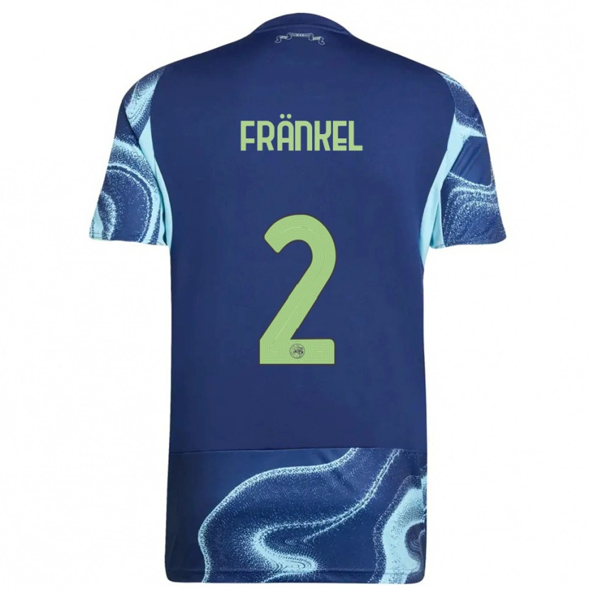 DanxenレディースLeroy Fränkel#2ネイビー スカイブルーアウェイシャツ2025/26ジャージーユニフォーム