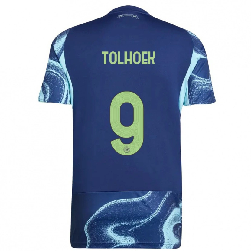 DanxenレディースDanique Tolhoek#9ネイビー スカイブルーアウェイシャツ2025/26ジャージーユニフォーム