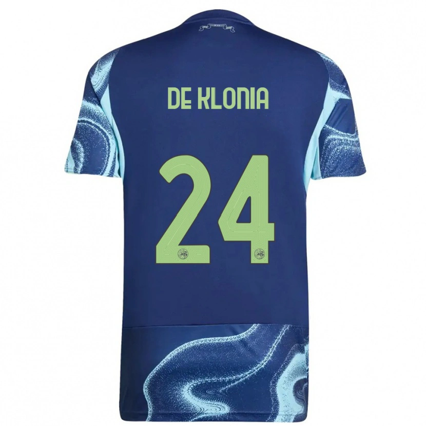 DanxenレディースDaliyah De Klonia#24ネイビー スカイブルーアウェイシャツ2025/26ジャージーユニフォーム