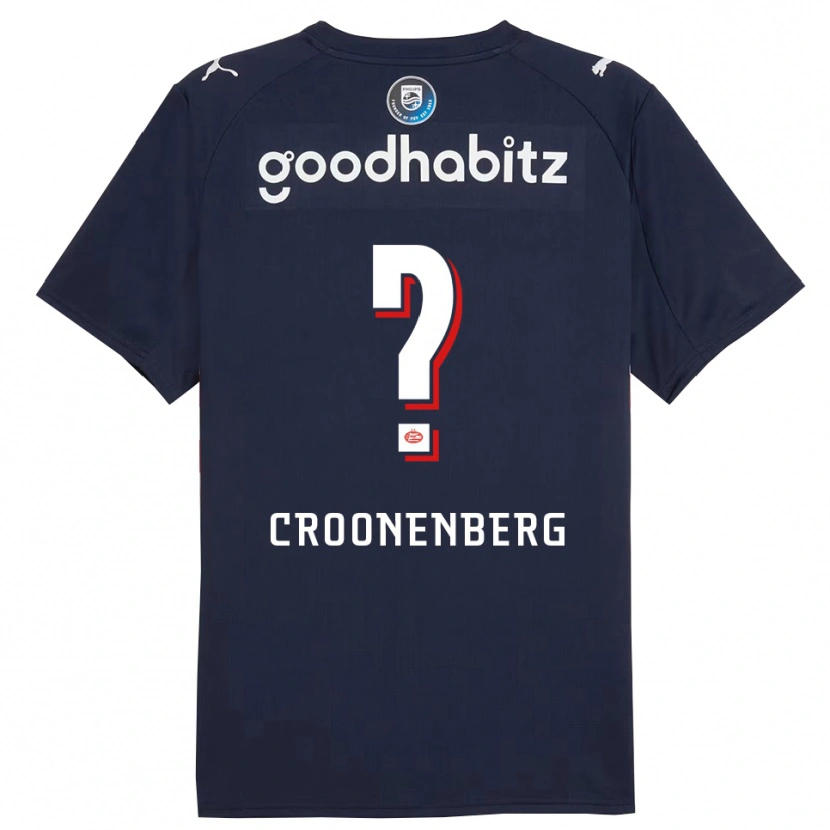 DanxenレディースLuca Croonenberg#0ネイビー ホワイトアウェイシャツ2025/26ジャージーユニフォーム