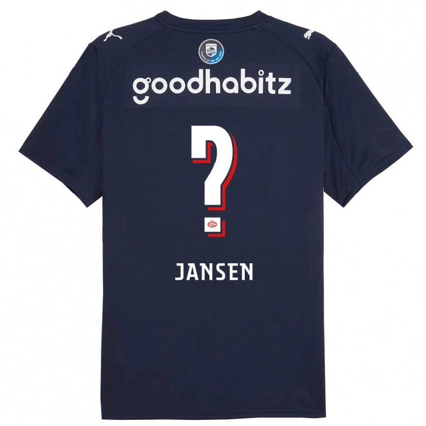 Danxenレディースクーン・ヤンセン#0ネイビー ホワイトアウェイシャツ2025/26ジャージーユニフォーム