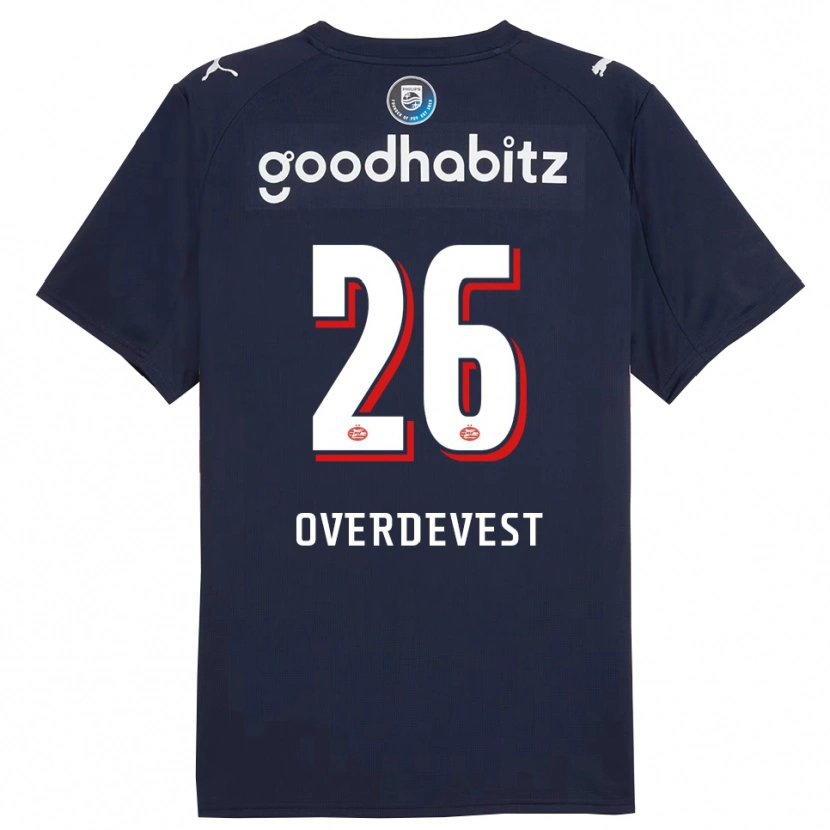 DanxenレディースMarco Overdevest#26ネイビー ホワイトアウェイシャツ2025/26ジャージーユニフォーム
