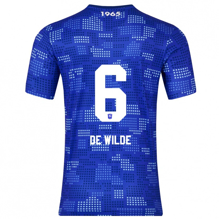 DanxenレディースMorris De Wilde#6ブルー スカイブルーアウェイシャツ2025/26ジャージーユニフォーム
