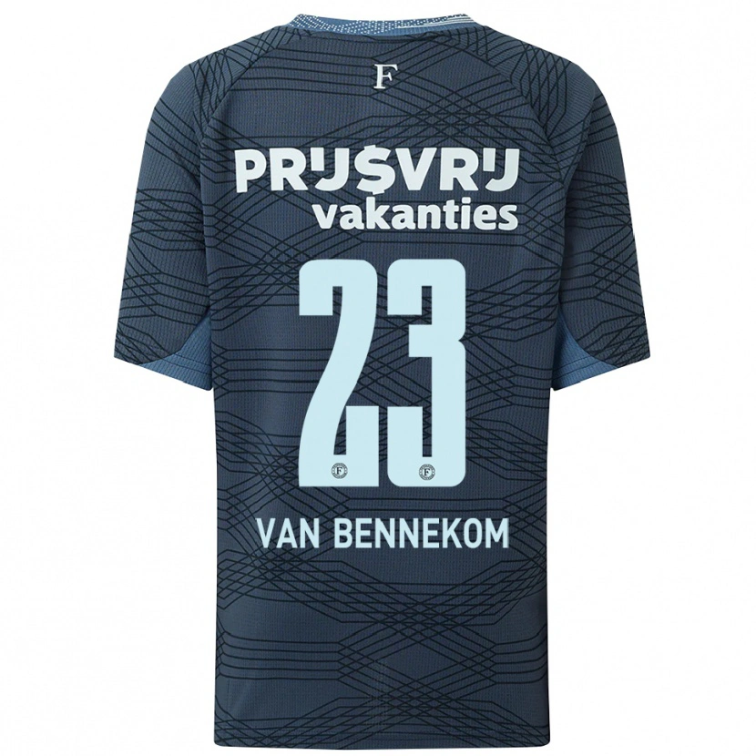 DanxenレディースDuron Van Bennekom#23ブラック グレーアウェイシャツ2025/26ジャージーユニフォーム
