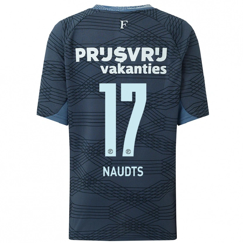 DanxenレディースJamir Naudts#17ブラック グレーアウェイシャツ2025/26ジャージーユニフォーム