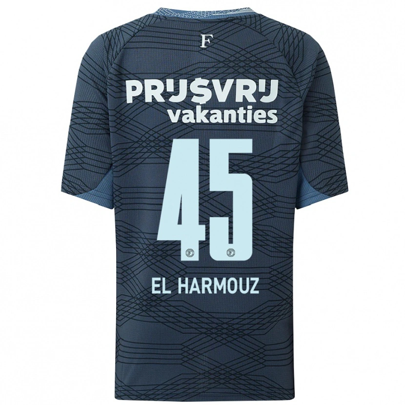 DanxenレディースNassim El Harmouz#45ブラック グレーアウェイシャツ2025/26ジャージーユニフォーム