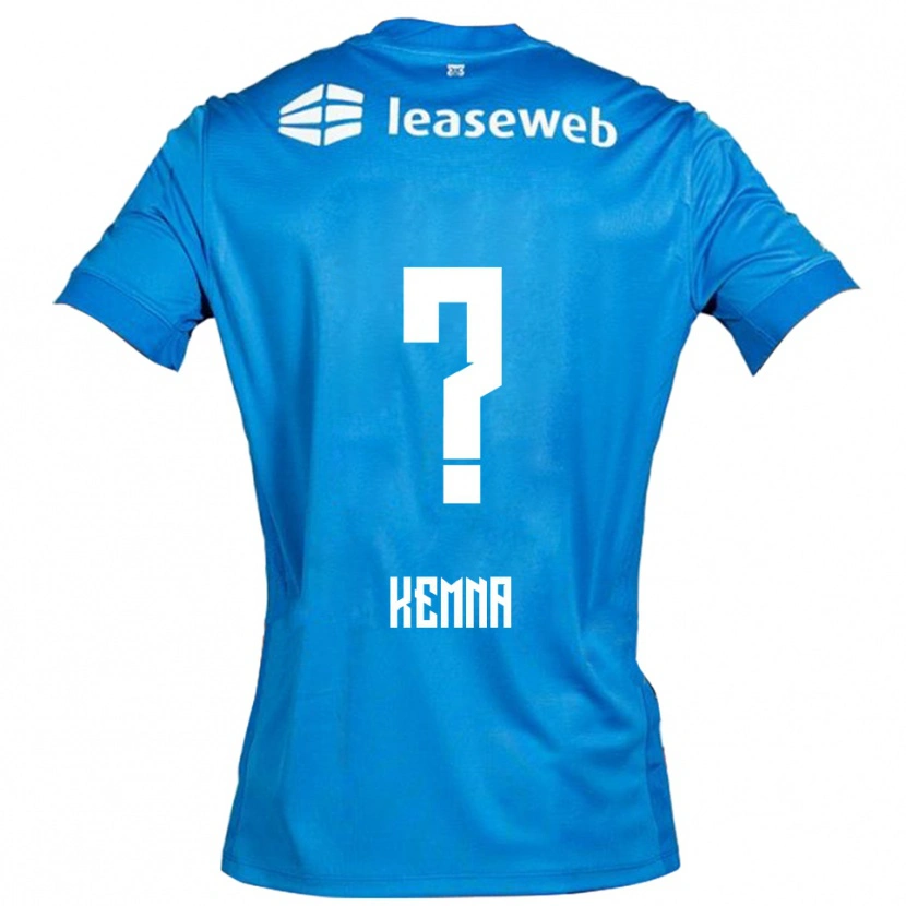 DanxenレディースTies Kemna#0ブルー ホワイトアウェイシャツ2025/26ジャージーユニフォーム