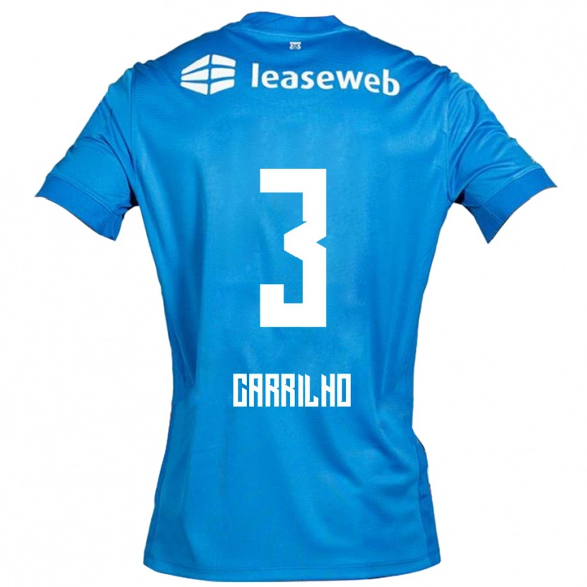 DanxenレディースCalvin Carrilho#3ブルー ホワイトアウェイシャツ2025/26ジャージーユニフォーム