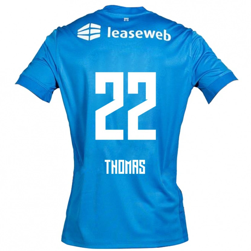 DanxenレディースKealyn Thomas#22ブルー ホワイトアウェイシャツ2025/26ジャージーユニフォーム