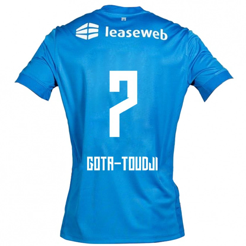 DanxenレディースMawulom Gota-Toudji#7ブルー ホワイトアウェイシャツ2025/26ジャージーユニフォーム