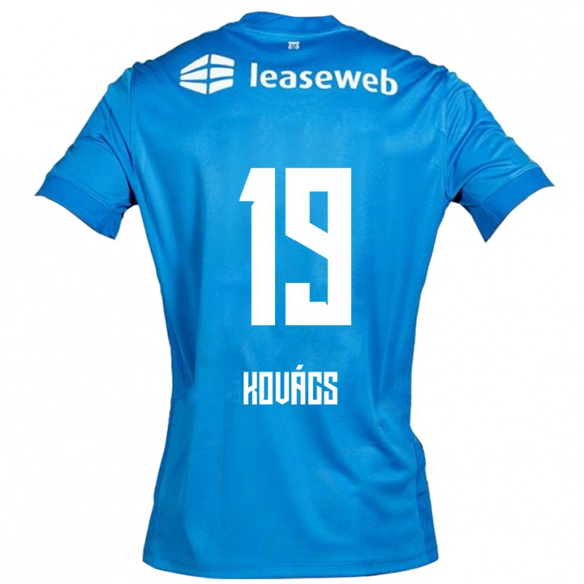 DanxenレディースBendegúz Kovács#19ブルー ホワイトアウェイシャツ2025/26ジャージーユニフォーム