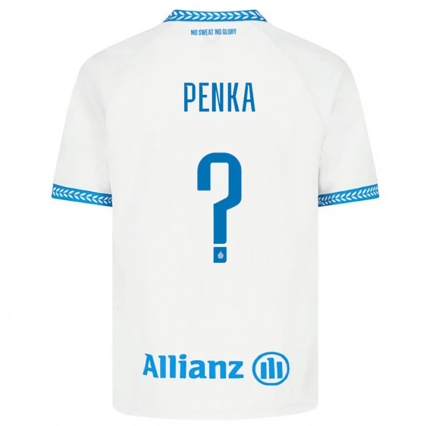 DanxenレディースGodfried Penka#0ブルー ホワイトアウェイシャツ2025/26ジャージーユニフォーム