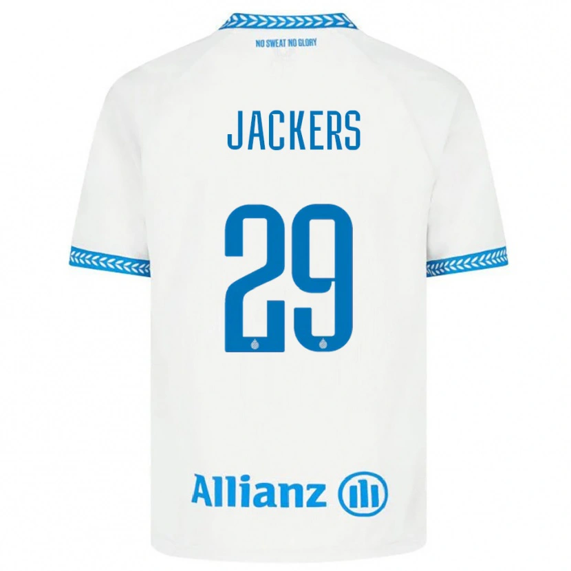 Danxenレディースノルディン・ジャッカース#29ブルー ホワイトアウェイシャツ2025/26ジャージーユニフォーム