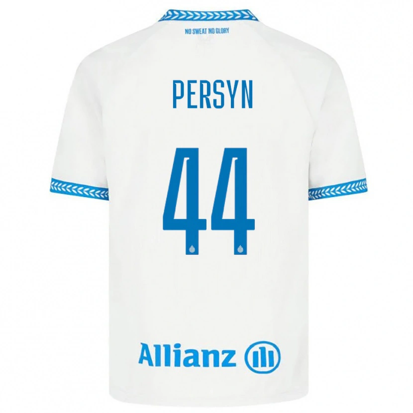 DanxenレディースNoor Persyn#44ブルー ホワイトアウェイシャツ2025/26ジャージーユニフォーム
