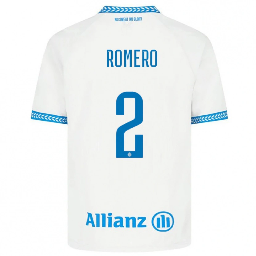 Danxenレディースザイド・ロメロ#2ブルー ホワイトアウェイシャツ2025/26ジャージーユニフォーム