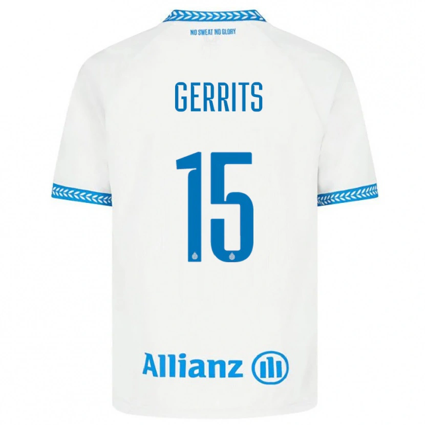 DanxenレディースMelanie Gerrits#15ブルー ホワイトアウェイシャツ2025/26ジャージーユニフォーム