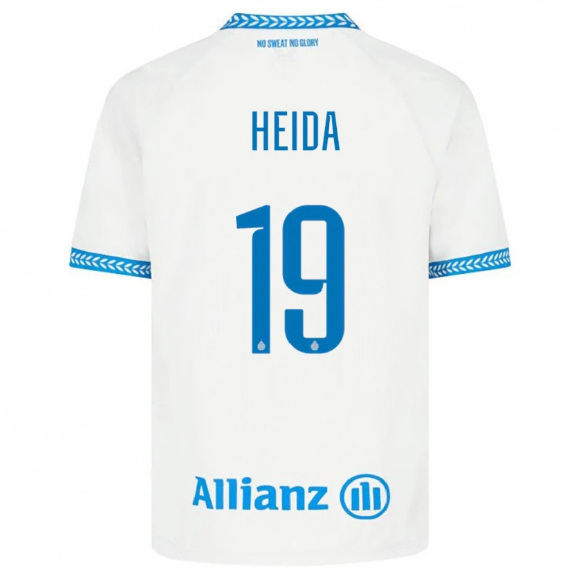 DanxenレディースJade Heida#19ブルー ホワイトアウェイシャツ2025/26ジャージーユニフォーム