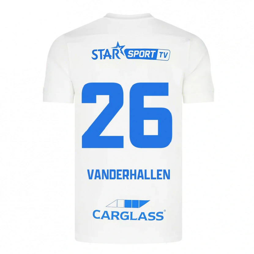 DanxenレディースYari Vanderhallen#26ホワイト ブルーアウェイシャツ2025/26ジャージーユニフォーム