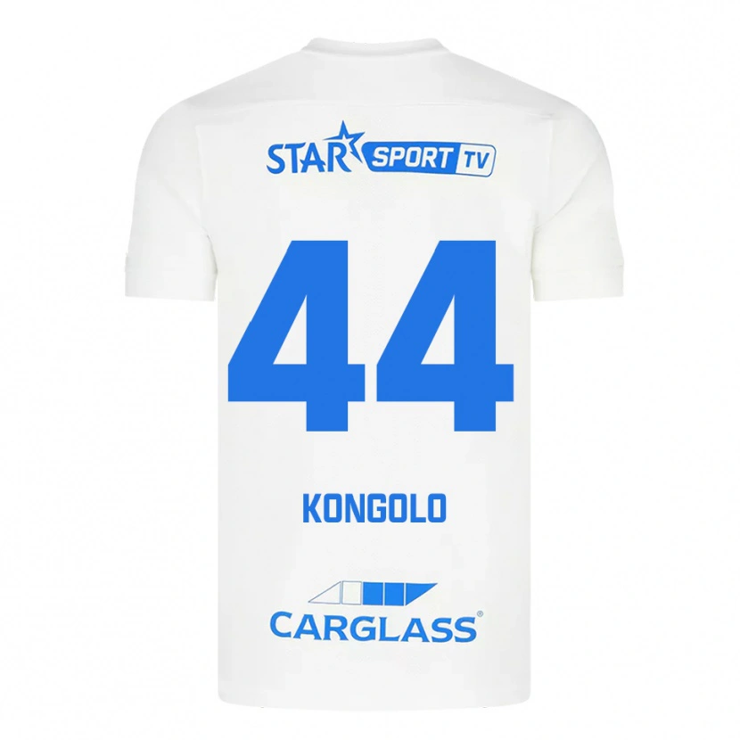 Danxenレディースホスエ・コンゴロ#44ホワイト ブルーアウェイシャツ2025/26ジャージーユニフォーム
