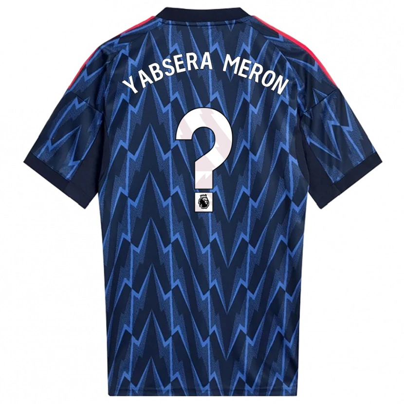 DanxenレディースYabsera Meron#0ネイビー レッドアウェイシャツ2025/26ジャージーユニフォーム
