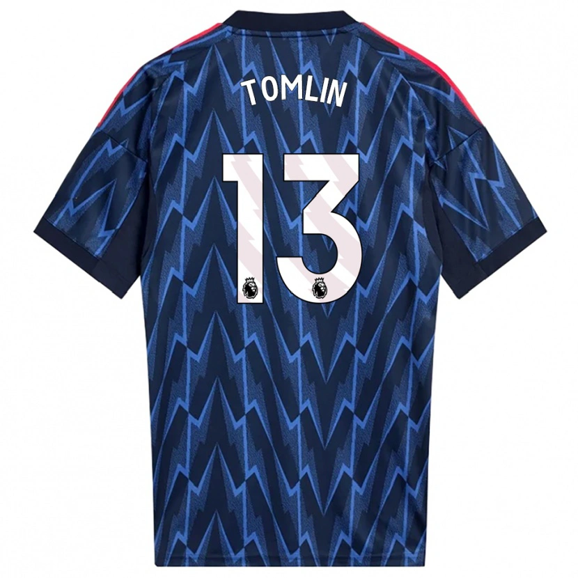 DanxenレディースJack Tomlin#13ネイビー レッドアウェイシャツ2025/26ジャージーユニフォーム