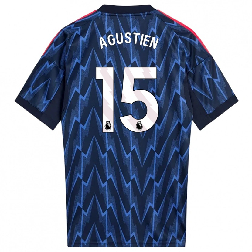 DanxenレディースDemiane Agustien#15ネイビー レッドアウェイシャツ2025/26ジャージーユニフォーム