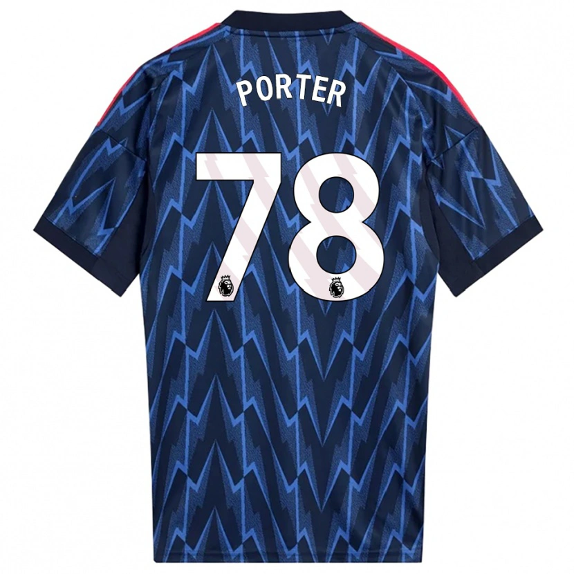 DanxenレディースJack Porter#78ネイビー レッドアウェイシャツ2025/26ジャージーユニフォーム