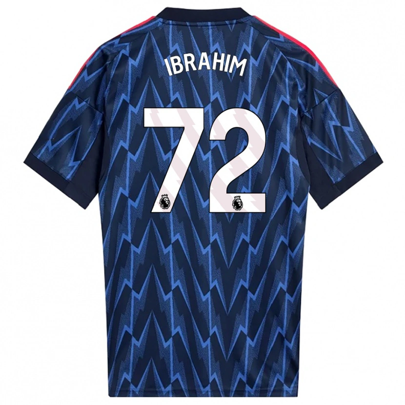 DanxenレディースIfe Ibrahim#72ネイビー レッドアウェイシャツ2025/26ジャージーユニフォーム
