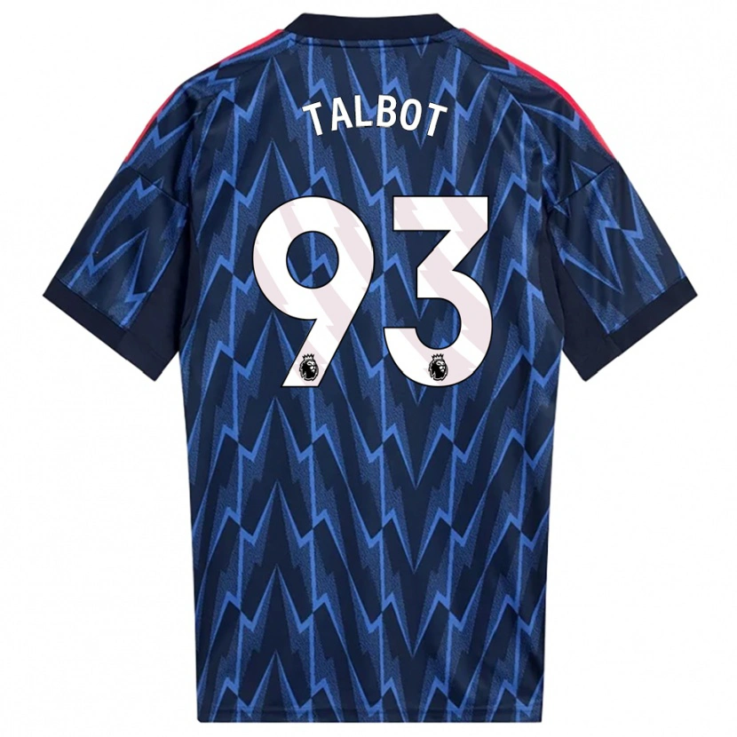 DanxenレディースJack Talbot#93ネイビー レッドアウェイシャツ2025/26ジャージーユニフォーム