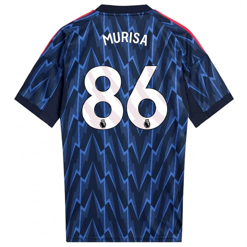 DanxenレディースTeshaun Murisa#86ネイビー レッドアウェイシャツ2025/26ジャージーユニフォーム