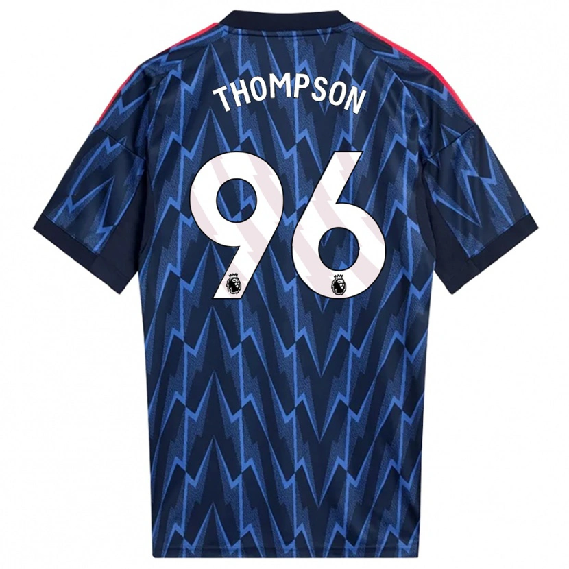 DanxenレディースKyran Thompson#96ネイビー レッドアウェイシャツ2025/26ジャージーユニフォーム
