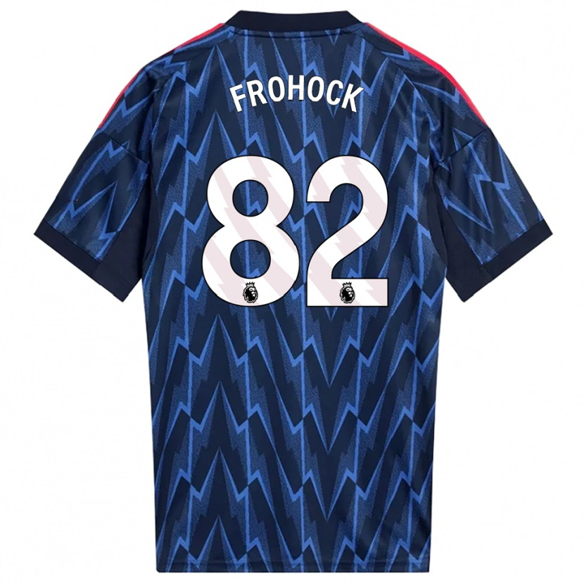 DanxenレディースMarley Frohock#82ネイビー レッドアウェイシャツ2025/26ジャージーユニフォーム
