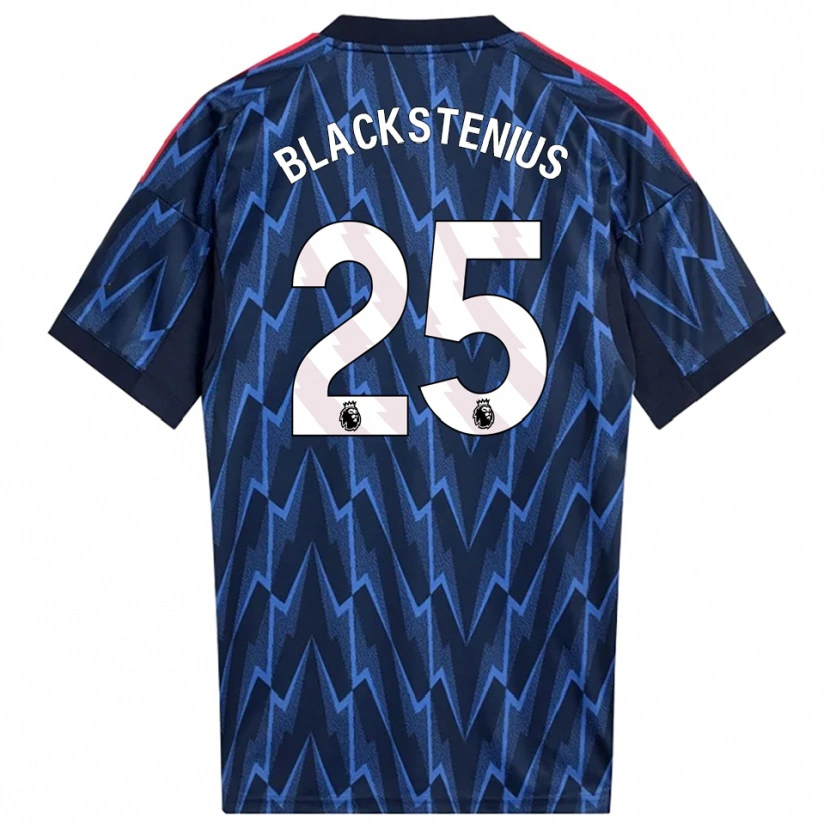 Danxenレディーススティーナ・ブラックステニウス#25ネイビー レッドアウェイシャツ2025/26ジャージーユニフォーム