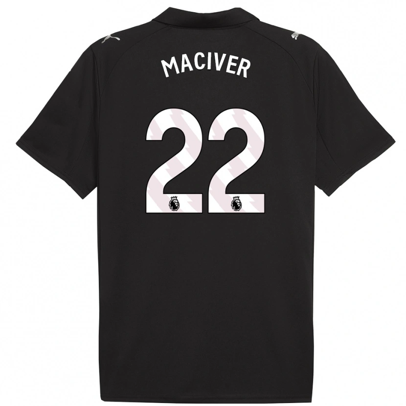 Danxenレディースサンディ・マキーバー#22ブラック ホワイトアウェイシャツ2025/26ジャージーユニフォーム