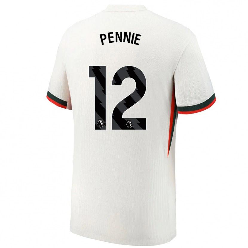 DanxenレディースAndrew Pennie#12ホワイト グリーンアウェイシャツ2025/26ジャージーユニフォーム