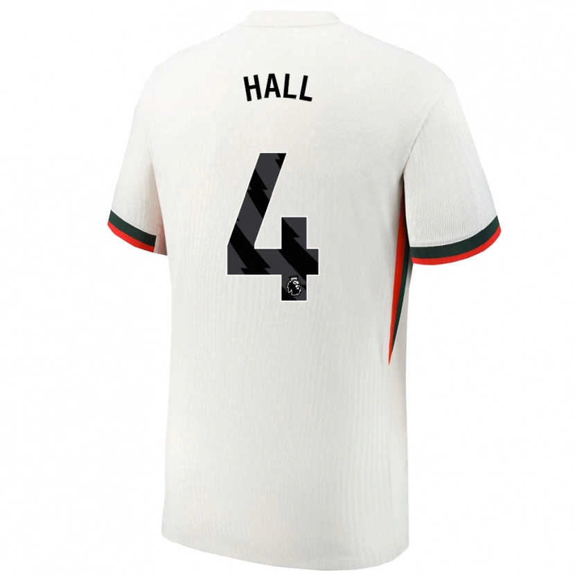 DanxenレディースJacob Hall#4ホワイト グリーンアウェイシャツ2025/26ジャージーユニフォーム