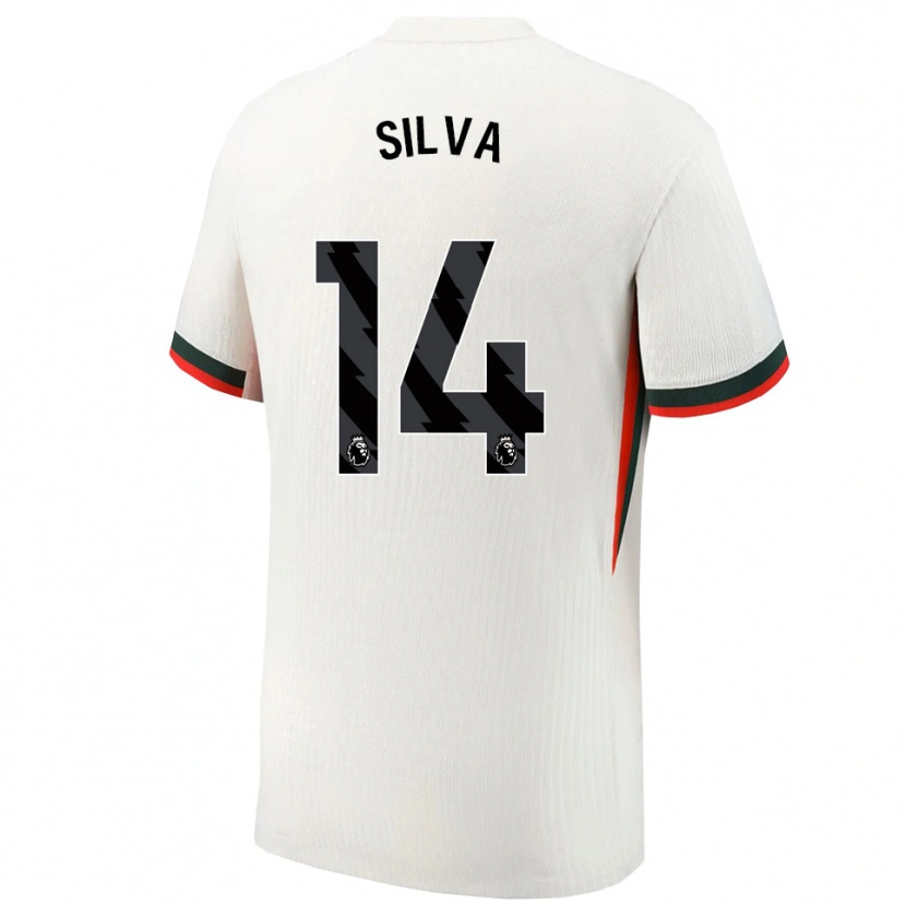 Danxenレディースイザーゴ・ダ・シウバ#14ホワイト グリーンアウェイシャツ2025/26ジャージーユニフォーム