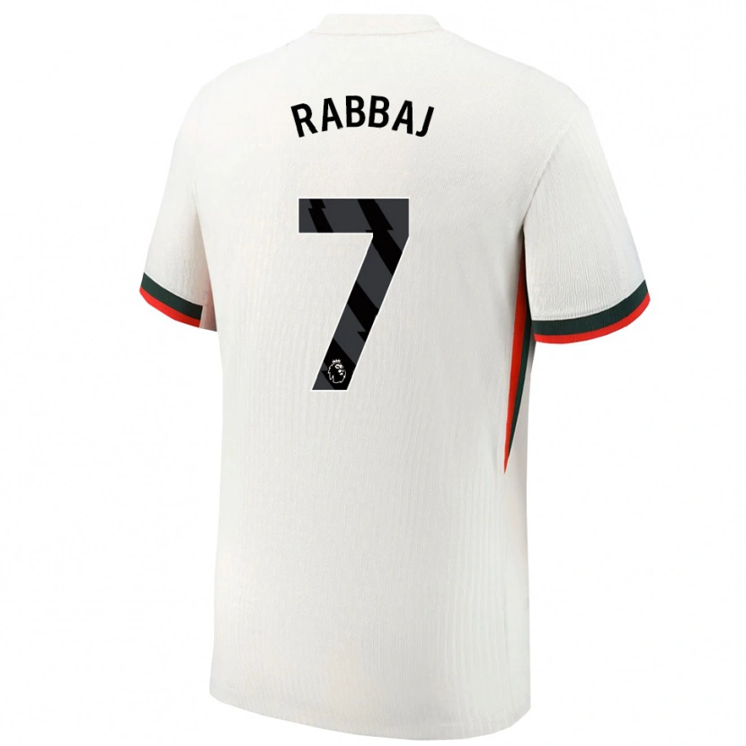 DanxenレディースIbrahim Rabbaj#7ホワイト グリーンアウェイシャツ2025/26ジャージーユニフォーム