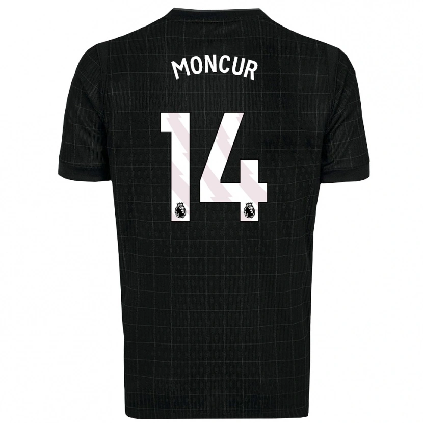 DanxenレディースRonny Moncur#14ブラック グレーアウェイシャツ2025/26ジャージーユニフォーム