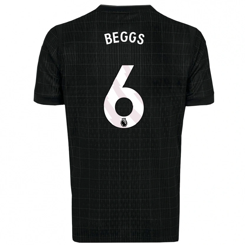 DanxenレディースJamel Beggs#6ブラック グレーアウェイシャツ2025/26ジャージーユニフォーム