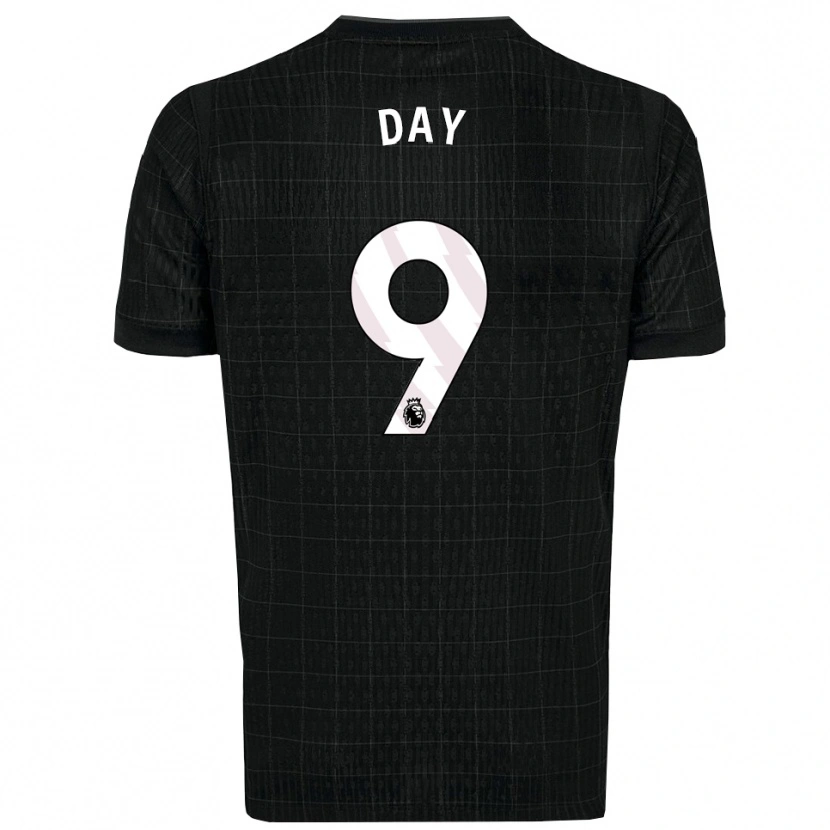DanxenレディースFrankie Day#9ブラック グレーアウェイシャツ2025/26ジャージーユニフォーム