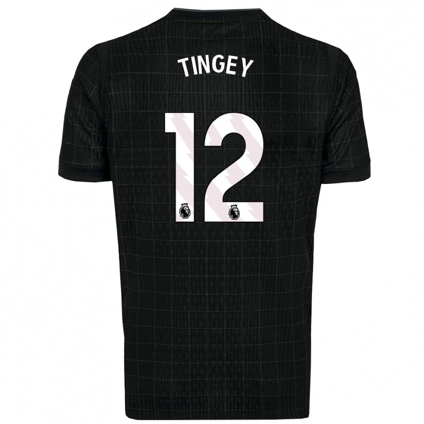 DanxenレディースTyler Tingey#12ブラック グレーアウェイシャツ2025/26ジャージーユニフォーム