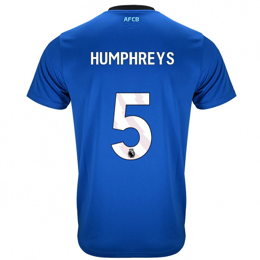 DanxenレディースHolly Humphreys#5ブルー ブラックアウェイシャツ2025/26ジャージーユニフォーム